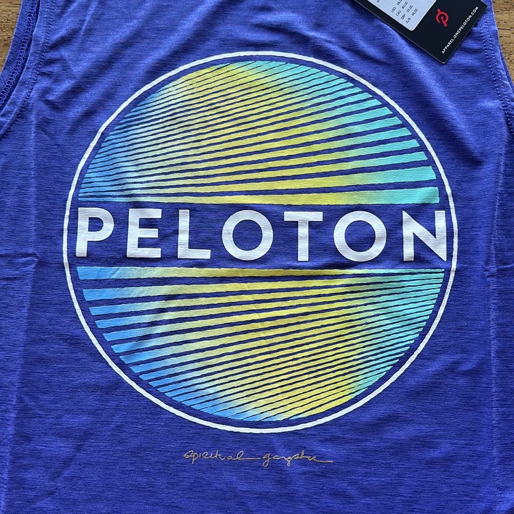 Spiritual Gangster x Peloton Iris color Tank Top - NWT - Size small - Picture 4 of 5
